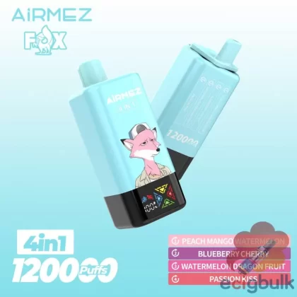 Airmez FOX 4 IN 1 120K Puffs Disposable Vape – Rechargeable with 4 Flavor Modes