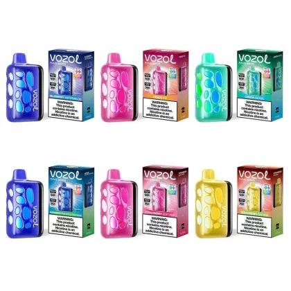 VOZOL Rave 50K Disposable Vape 5% - flavor#Banana Taffy>Blueberry Watermelon>Hawaiian Pineapple Paradise>Lemon Heads>Peach Ice>Strawberry Banana>Strawberry Soft Pop