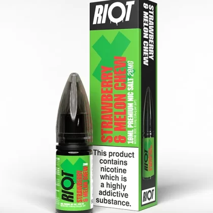 Strawberry Melon Chew Nic Salt E-Liquid - Riot X