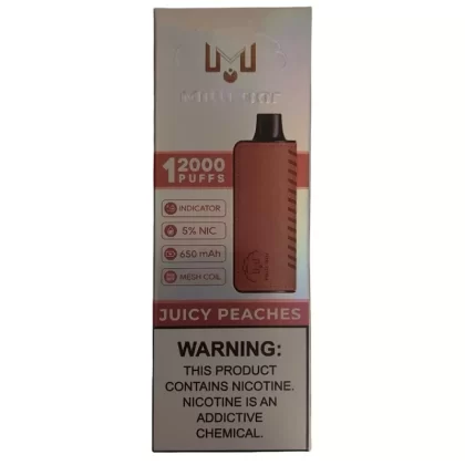 Juicy Peaches – Milli Bar 12000 - Vape Store