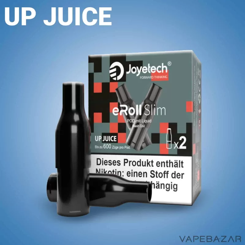 Joyetech eRoll Slim Prefilled Pod – Up Juice (2er Pack) - Joyetech / 20mg/ml / 2ml / ca. 600 / Propylenglykol / Nikotin / Glycerin / Aromen / Nein / Energy Drink - Image 2