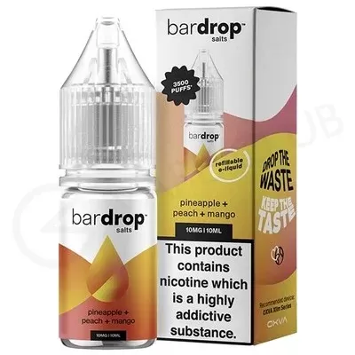 Pineapple Peach Mango Nic Salt E-Liquid by Bar Drop Salts