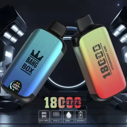 Bang Box 18000 Puffs | 0%-5% strength, 26mL, LED display, bulk disposable vape - Aiviouvapes