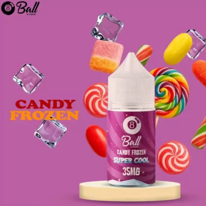 8 BALL SALT CANDY FROZEN SUPER COOL VAPE ELIQUID - 35MG SALT NIC, 50 MG SALT; Vape Product