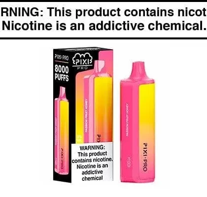 PUFF PIXI PRO DISPOSABLE VAPE – 8000 PUFFS - Acai Berry Ice, Black Cherry Cola Ice