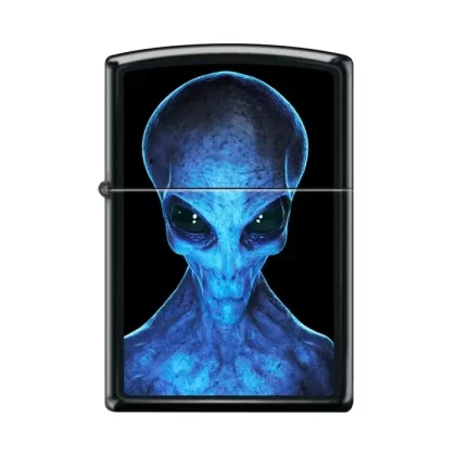 Zippo Lighter – Black Light Alien