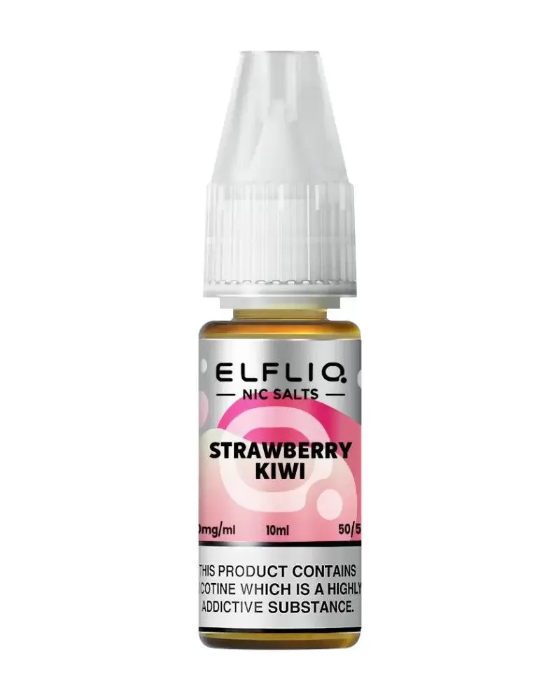 Elf Bar Elfliq Strawberry Kiwi Nic Salt Vape Juice - Strength 10mg
