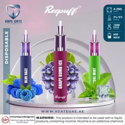 Reepuff Glow Disposable Pod Device (1500 Puffs - 30mg) - Cool Mint