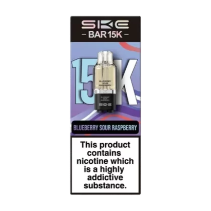 SKE Bar 15K Refill Pod Blueberry Sour Raspberry - Nicotine Strength#20mg (7B1E62)