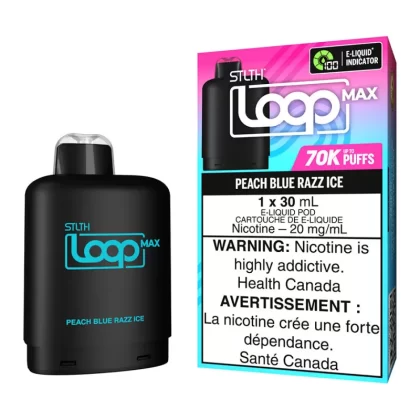 STLTH Loop Max E-Liquid Pod Pack - Peach Blue Razz Ice 30ml - 20mg/ml