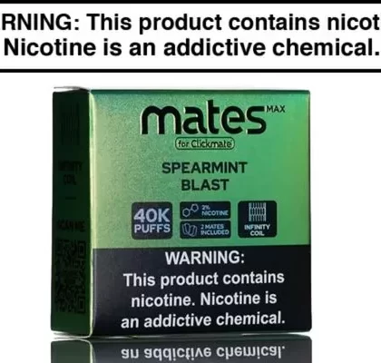 7 DAZE CLICKMATE MATES MAX RECHARGE 2% NIC DISPOSABLE POD - Blue Razz, Bomb Pop