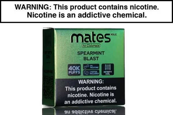 7 DAZE CLICKMATE MATES MAX RECHARGE 2% NIC DISPOSABLE POD - Blue Razz, Bomb Pop