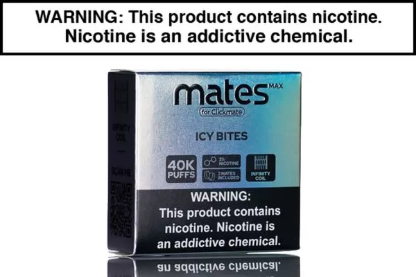 7 DAZE CLICKMATE MATES MAX RECHARGE 2% NIC DISPOSABLE POD - Blue Razz, Bomb Pop - Image 3
