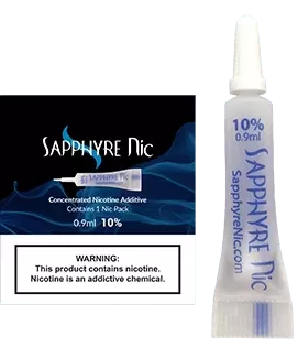 Sapphyre | Nicotine Additive Pack - Size#.9mL>1.8mL~Nicotine#10%>20%>40%