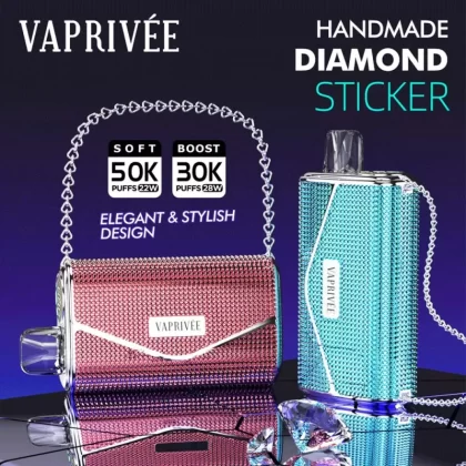 VAPRIVÉE 50000 50K Puffs Dual Power Mode & Dual Mesh Original Disposable Vape