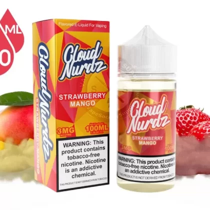Strawberry Mango by Cloud Nurdz 100ml - Vape Product, Vape Product (6241DE)
