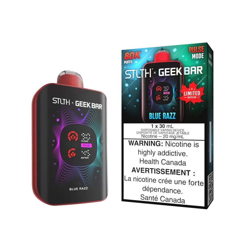 STLTH x GEEK BAR CANADA LIMITED EDITION - Blue Razz - 20 mg/mL (wholeseller) - Excise AB, 20 mg/mL - AB