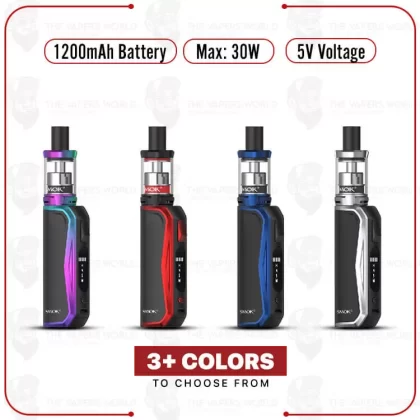 SMOK PRIV N19 Starter Kit - Black Red, Prism Chrome Black