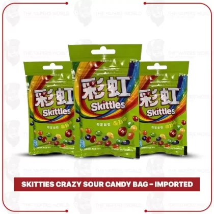 Skitties Crazy Sour Candy Bag – Imported - Berry Mix (6A2960)