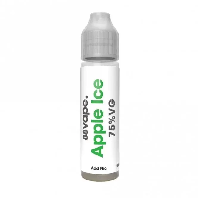 88vape Apple Ice E Liquid – Add Nic Series (50ml Shortfill)