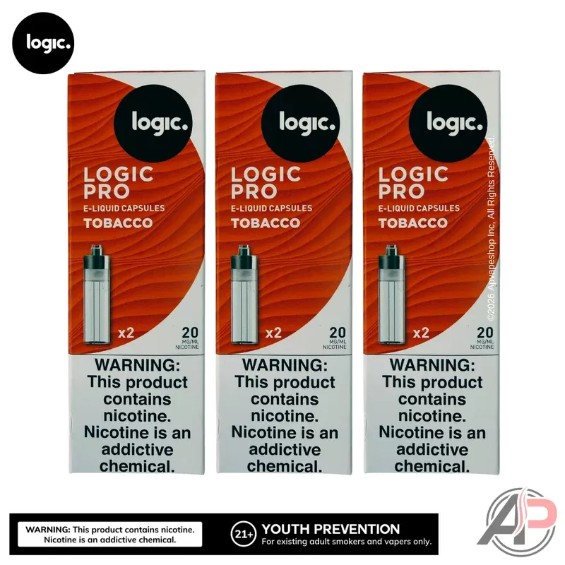 Logic Pro Tobacco Capsules 2 Pack - Pro Tobacco 2.0%/20mg Nicotine (99F20F)