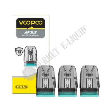 VooPoo Argus V2 Replacement Pods - Resistance#0.4 Ohm>0.7 Ohm>1.0 Ohm