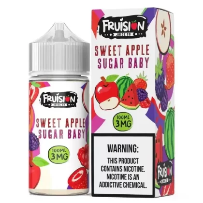 Sweet Apple Sugar Baby E-Liquid by Fruision - Size#100ml~Nicotine#0MG>3MG>6MG