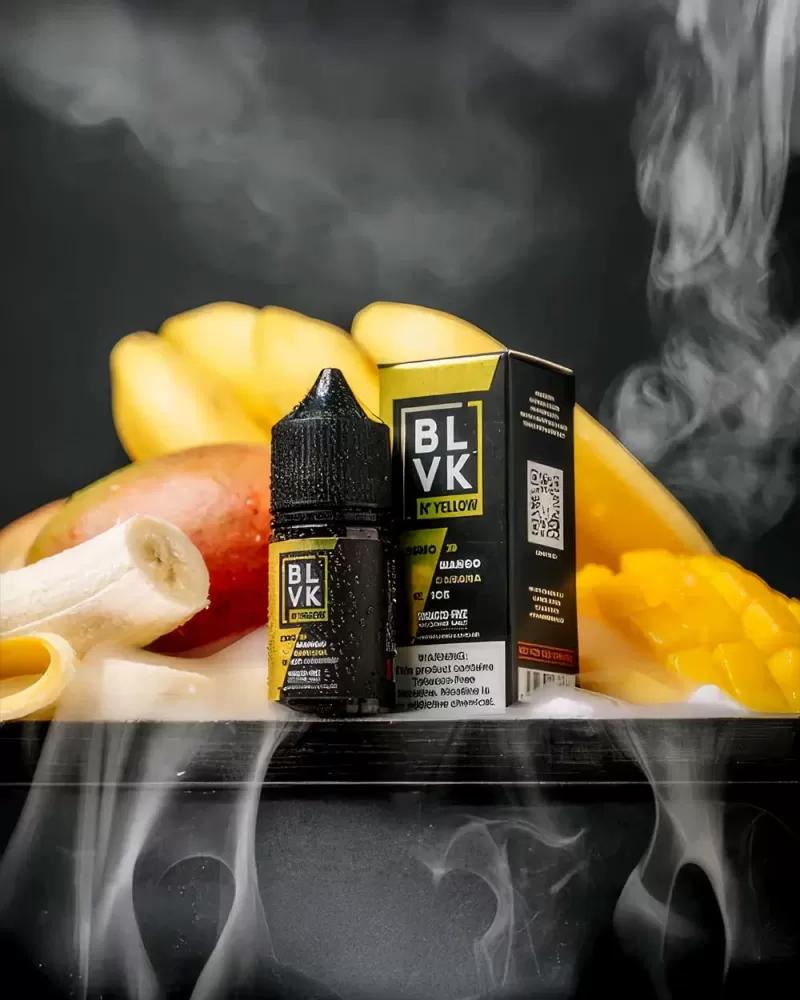 BLVK N'Yellow series - Nic Salt - Mango Banana Ice / 50mg - Image 2