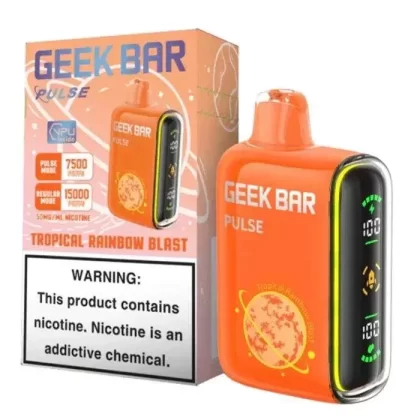 Tropical Rainbow Blast Geek Bar Flavor - Pack Count#Single Pack~Flavor#Tropical Rainbow Blast~Nicotine#50MG