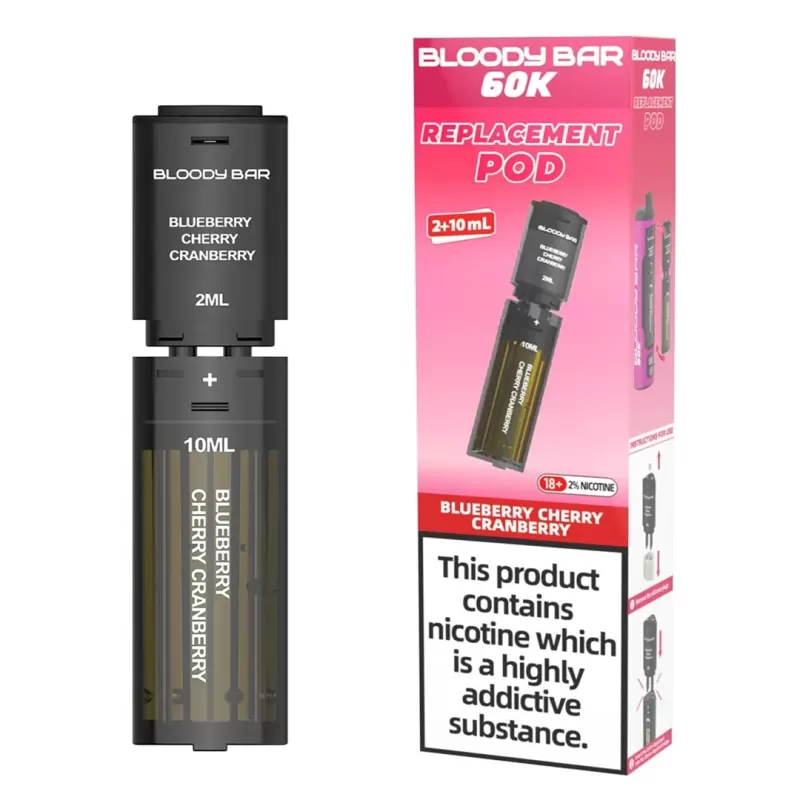 Bloody Bar 60K Prefilled PODS - Peach Mango - Londonvapewholesale Co - Image 2