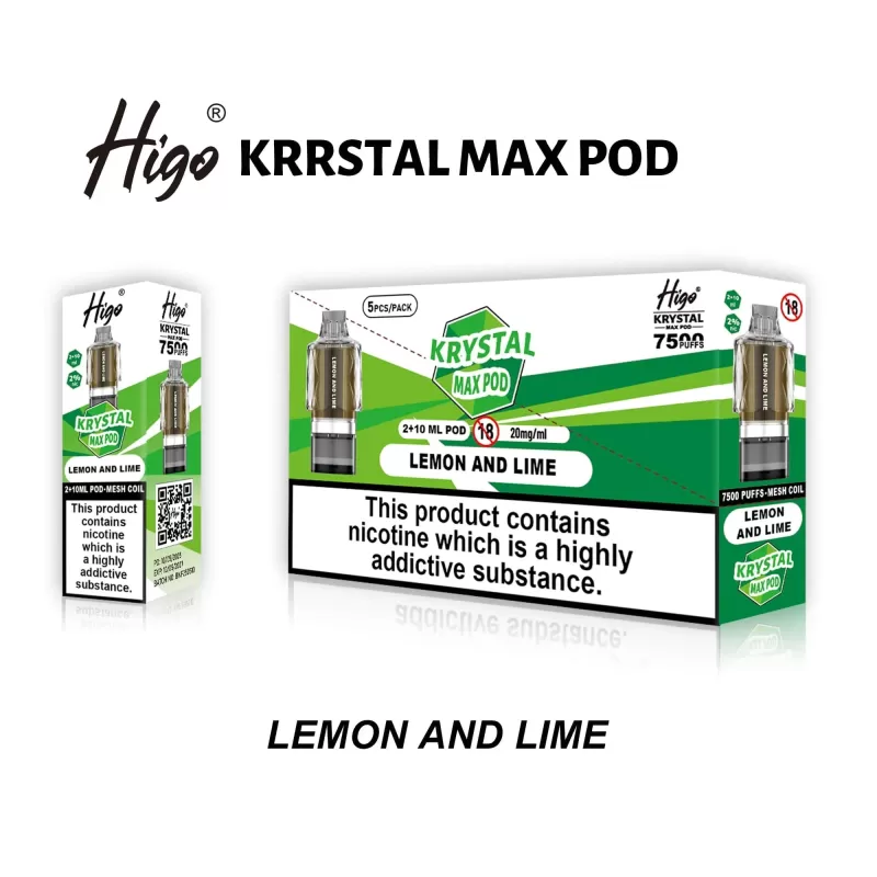 Higo Krystal Max 7500 Prefilled Pods - Box of 10 - Pink Lemonade - Image 2