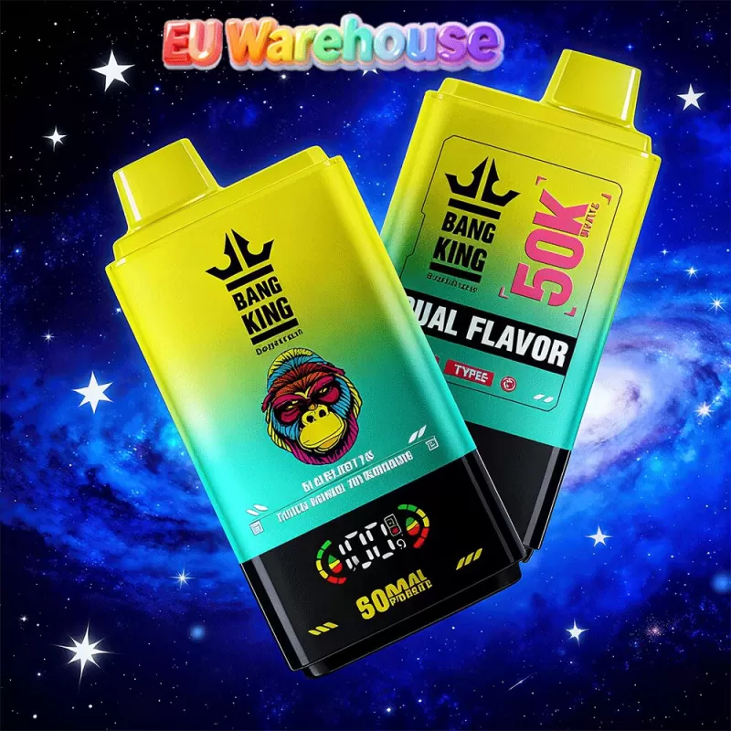 Bang King 50000 50k Puffs Dual Flavors LED Display Disposable Vape EU Warehouse - Vapeq10