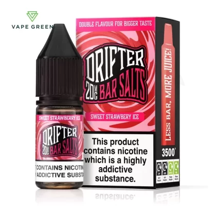 Sweet Strawberry Ice Nic Salt E-Liquid by Drifter Bar Salts - Eliquidsupply