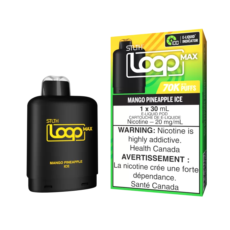 STLTH LOOP MAX Pod Pack - Mango Pineapple Ice - 20 mg/mL (wholeseller) (SK) - Excise FED