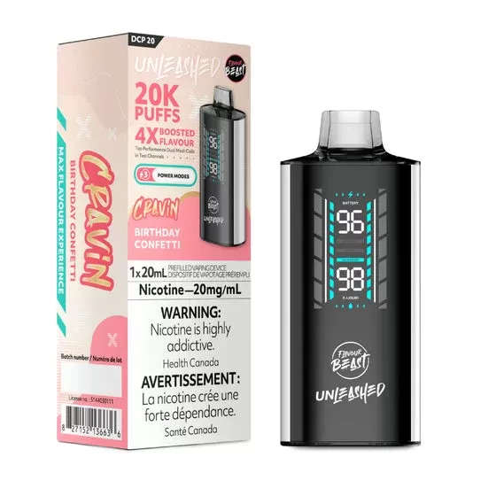 Flavour Beast Unleashed DCP 20K Disposable Vape – Birthday Confetti