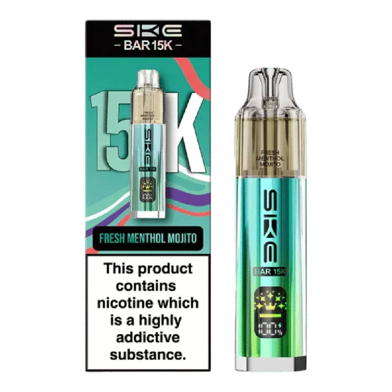 SKE Bar 15K Prefilled Pod Kit Fresh Menthol Mojito - Nicotine Strength#20mg