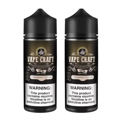 Vape Craft Strawberry Custard 2 Bottle Bundle - 240mL (2x120mL); Vape Product, Vape Product (3F5876)