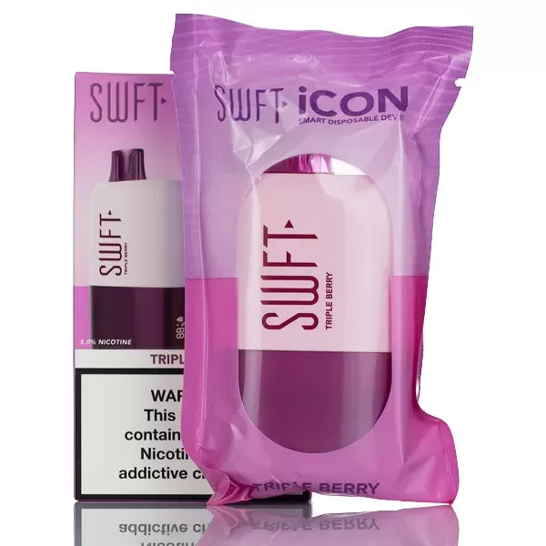 SWFT iCON 7500 Puffs Rechargeable Disposable Vape - 17ML - White Peach Ice - Image 2