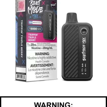 Trippin Triple Berry Flavour Beast Beast Mode Max Disposable Vape