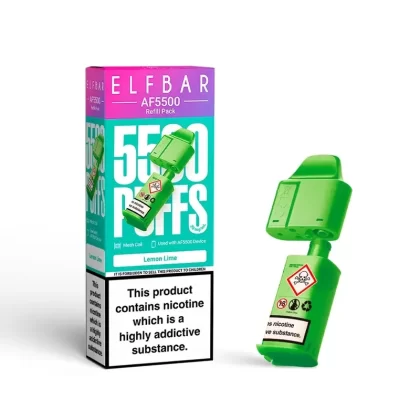 Elf Bar AF5500 Refill Pack Lemon Lime - Strength#20mg (85E49F) (85E49F)