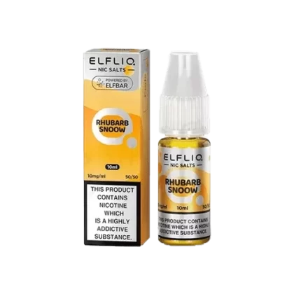 Rhubarb Snoow Elfliq by Elf Bar – 10ml Nic Salt E-liquid