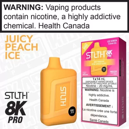 Juicy Peach Ice STLTH 8K Pro Disposable