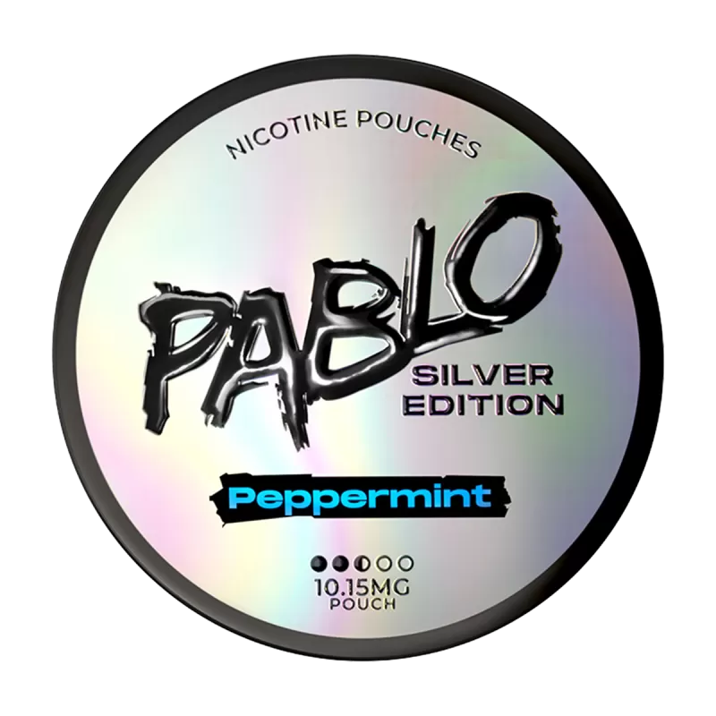 Peppermint Pablo Silver Edition Nicotine Pouches - Vapeshop Co