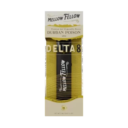Mellow Fellow Delta 8 THC Premium 2ml Disposable Vape Durban Poison - Vape Store