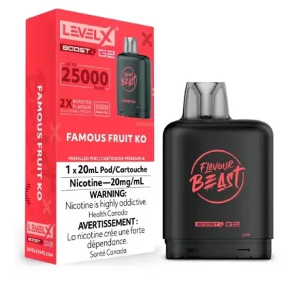 Flavour Beast Level X Vape Pod – 25K – Famous Fruit KO