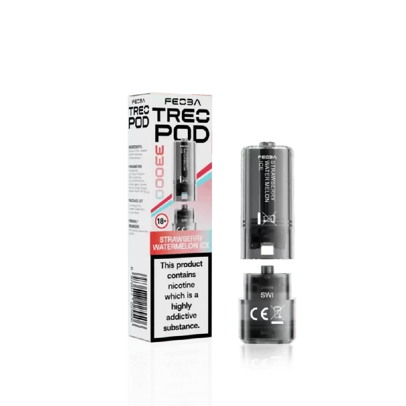 Feoba Treo 33000 Prefilled Pod Watermelon Ice - Nicotine Strength#20mg