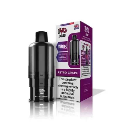 IVG XL 35k Refill Pods Retro Grape - Nicotine Strength#20mg (990FBB) (990FBB)