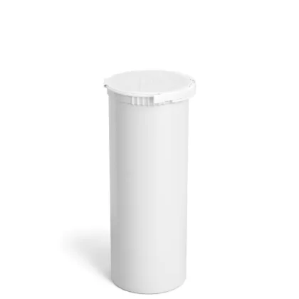 Child Resistant & Tamper Evident | Opaque White Pop Top Bottles | 60dr – 14g – 102 Count