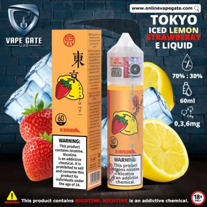Tokyo Iced Strawberry Lemon E Liquid - 3 mg / 60 ml