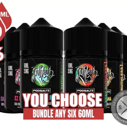 Ruthless Pod Saltz Bundle 6x60ml (360ml)